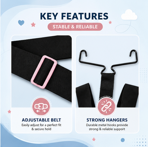 Baby Car Cradle Kit for Travel | Portable Hanging Hammock Bed for Baby easy to use