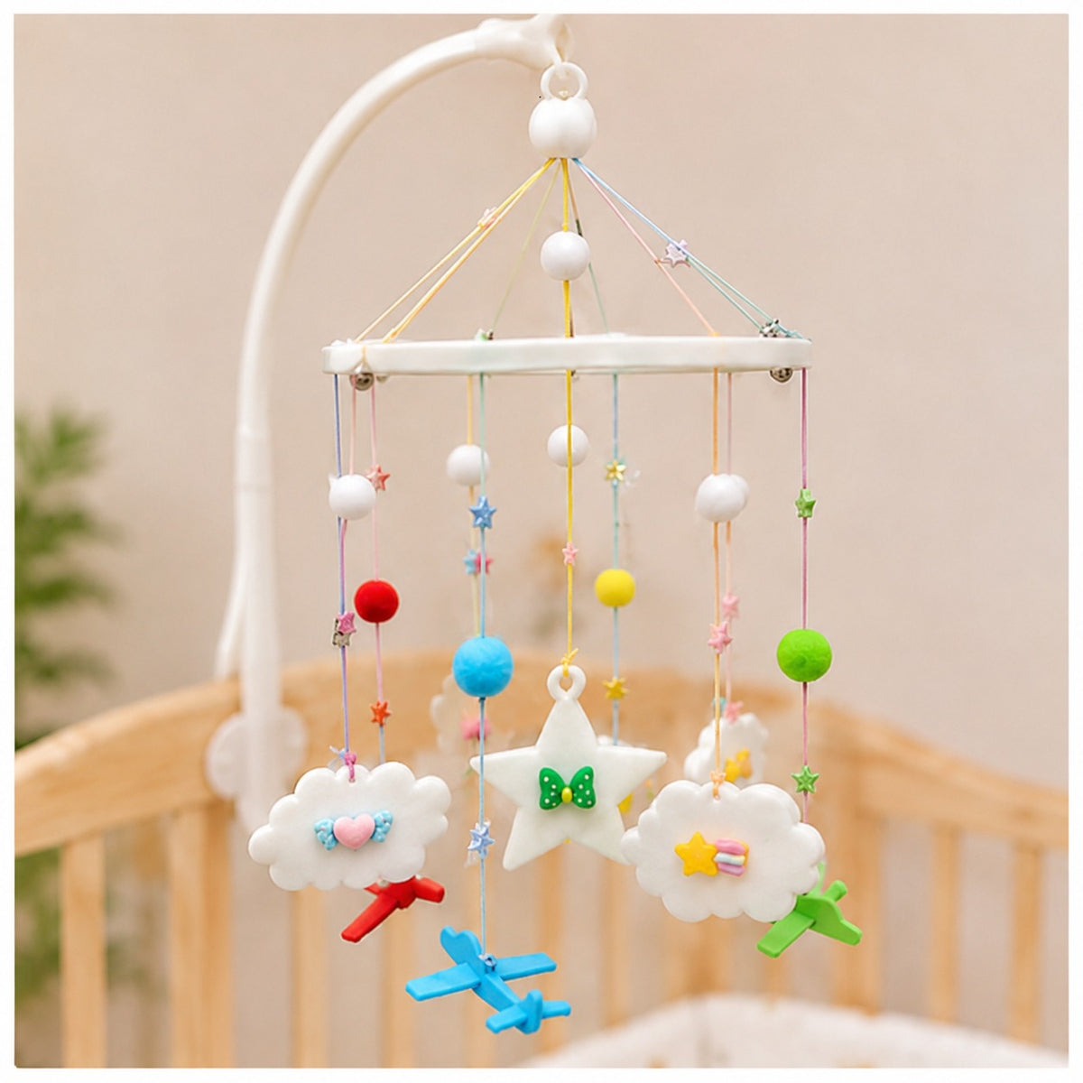 Baby Cloud With Plain Hanging Toys